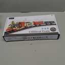 Electric Christmas Train Set w/Lights and Sounds, Kids Train for Christmas Tree with 3 Cars & 10 Train Tracks, Toddler Model Train for 3 4 5 6 7 8+ Years Old Boys Christmas Train Toys Gifts