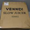 VENNXE Cold Pressed Juicer, Slow Masticating Juicers Machines for Vegetable and Fruits, Easy to Clean Juice Extractor with 50 oz Capacity and 5.7" Extra Large Feed Chute, BPA Free Electric Juice Maker (grey)