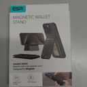 ESR for MagSafe Wallet with Stand, RFID Blocking with MagSafe Ring, 5 Card Holder for Phone Case, Slim Leather Magnetic Wallet for iPhone 17/16/15/14/13/12 Series(Not for Mini), Selected Samsung,Black