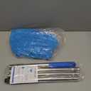 DRQ Ceiling Fan Cleaner Duster, Reusable Microfiber Duster with Extension Pole, 13 to 48 Inch Fan Blade Cleaner, Removable Dusters for Cleaning Walls Bookshelves Door Window Top (Blue)