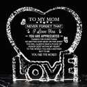 Ithmahco Christmas Crystal Gifts for Mom from Daughter Son, Mom Gifts from Daughters, Last Minute Christmas Presents for Moms, Sentimental Xmas Gift for Moms, Unique Crystal Gift for Mother Birthday