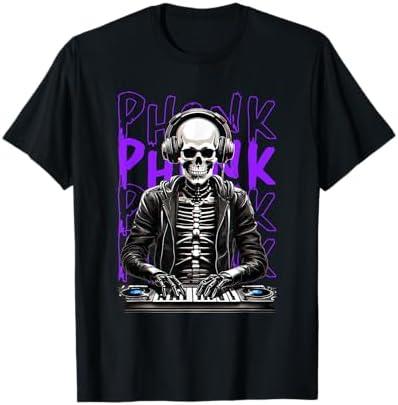 Phonk aesthetic DJ skeleton T-Shirt Size XXXL