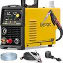 bestarc Pilot Arc Plasma Cutter, [LED Display][Air Sensor] 50A Plasma Cutter Machine 110/220V Dual Voltage, 1/2'' Clean Cut 3/4 Inch Max Cut, Post Flow Mesh, 2T/4T for Beginners DIY, Yellow