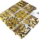 W Backdrop PanelsSequin Photo W Backdrop Panels Self Locking Shining Sequin Photo Backdrop Decoration for W Anniversary Party Gold Even Effect Your Elevate W Which to to (Square Shape Gold Color)