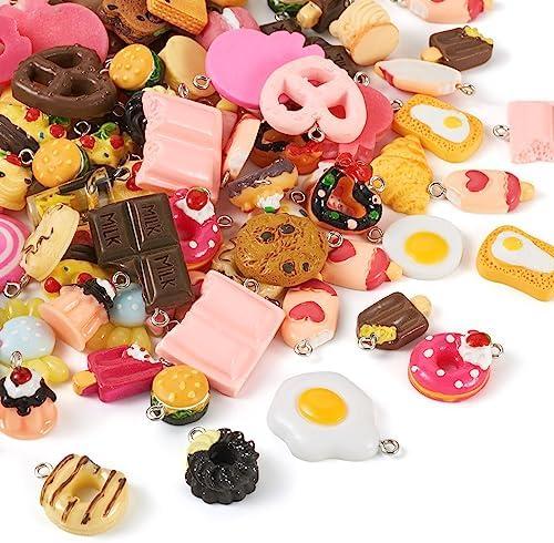 Craftdady Resin Plastic Miniature Food Snack Pendants Charms Ice Drink Juice Pendants Cute Bottle Fruit Keychain Charms Hang Ornament for DIY Craft Earring Bracelet Necklace Jewelry Making