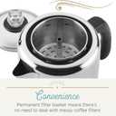 Farberware 47053 Classic Stainless Steel Yosemite 12-Cup Coffee Percolator, 12 Cup Coffee Maker, Silver