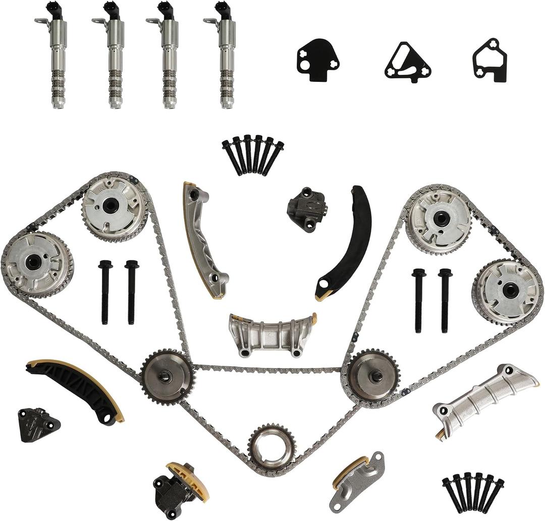 9-0753S Timing Chain Kit with VVT Sprocket & Solenoid For GM 2007-2016