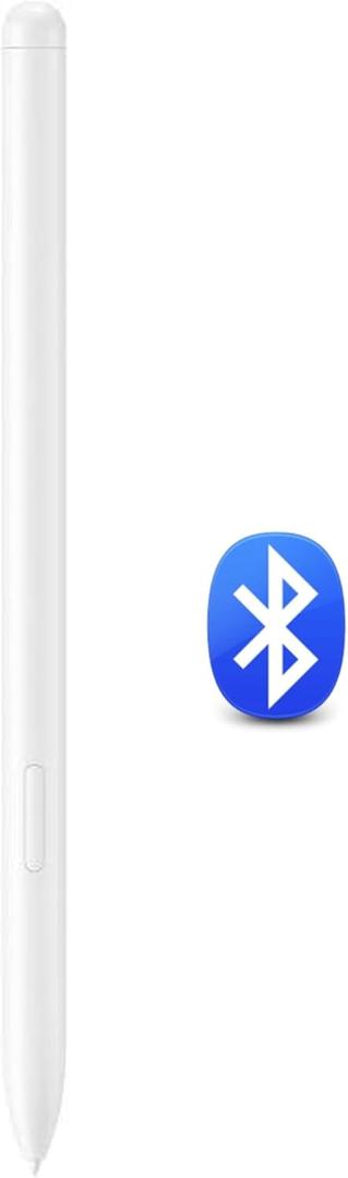 Tab S10 Plus S Pen (With Bluetooth I 4,096 Pressure Levels) Replacement for Samsung Galaxy Tab S10/10+ Plus/S10 Ultra All Versions Stylus Pen +Tips/Nibs (Sliver/White)