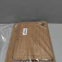 Bamboo Cutting Boards for Kitchen Set of 3, Wooden Cutting Board Non Toxic with Side Handle, HKKZYT Wood Chopping Board with Deep Juice Groove, Knife-Friendly, Kitchen Gift (Dark Color)