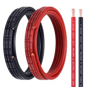 Geosiry 8 Gauge Battery Cable, 15FT Red + 15FT Black 8 AWG Welding Cable, Stranded Oxygen-Free Pure Copper Wire for Automotive, Battery, Solar, Marine and Generator