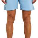 NIMENJOJA Mens 5.5" Athletic Gym Shorts Cotton Jogger Workout Lounge Jersey Zipper Pocket Sweat Shorts
