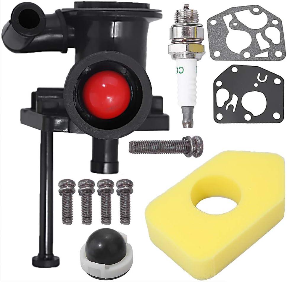 Anxingo 795477 Carburetor Replacement for B S 795469 794147 699660 794161 498811 with 698369 Air Filter Spark Plug