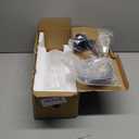 Phansthy Black Rustic Industrial Wall Sconce Light with Tubular Clear Glass Lampshade for Bedroom, Living Room, Dining Room, Kitchen (Single Sconce)