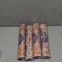 Boho Heat Resistant Table Runner 39.4 x 11.8 Inch Faux Leather & Rubber Waterproof Table Protector Pad Heat Proof Trivet 350f for Hot Plates and Pots from Scratch