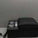 Upgraded Bench Seat Center Console with Extra Large Cup Holder & Phone Holder, Universal Center Console with USB Charging, Central Console for Bench Seat of Truck & Van & Car