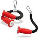 THEFITGUY 2 Ergonomic Tricep Ropes | 30" & 16.5" | Non-Slip Cable Attachment | Wrist Pressure Relief | Grip Strength, Forearm Activation | Home & Commercial Gym Accessory, For Cable Machine, Smart Gym