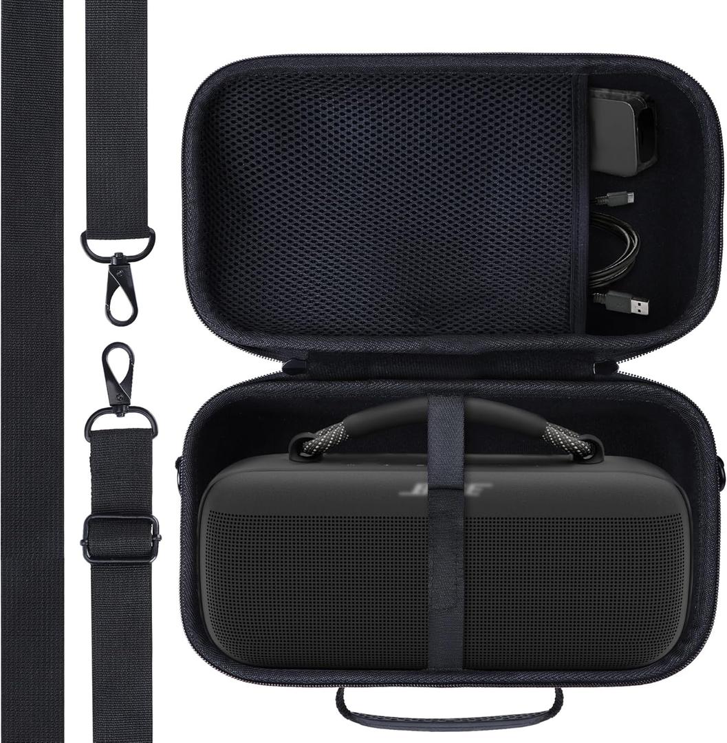 Hard Case Compatible with Bose SoundLink Max Portable Speaker, Black Case