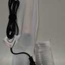 Terviiix Electric Hot Comb for Lace Front Wigs, Pressing Combs for Black Women Hair, Anti-Scald Straightening Comb with Keratin & Argan Oil Infused Teeth, Temperatures Adjustable, 60 Min Auto Shut Off (Rose Gold)