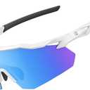 suoso Sports Cycling Sunglasses for Men: Lightweight UV Protection Polarized Sun Glasses for Youth Baseball Softball Running