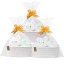 COMFY-HOMI 13" x 8.5" x 5.1" Storage Baskets for Organizing | Cotton Rope Woven Basket | Toy Storage Bin Box | Basket for Shelves, Closet Organizer Bin, Decorative Closet Shelf, 3 Pack, White