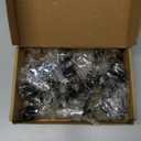 Ravinte 30 Pack 1-1/4 inch Matte Black Zinc Euro-Style Cabinet Knobs, Drawer Pulls & Door Handles