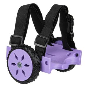 Adjustable Guinea Pig, Rabbit and Hamster Wheelchair for Back Legs Mobility Aid, Soft TPU Tires with Raps (Medium)