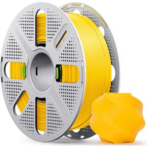 PLA Basic, Pre-Dried Filament with Quick-Swap Reusable Spool 1kg (2.2lbs), 1.75mm 3D Printing Filament Dark Yellow, Compatible with Bambu Lab 3D Printers  Sunflower Yellow