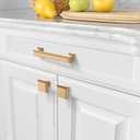 Amerdeco 10 Pack Champagne Bronze Cabinet Pulls 3-3/4 Inch(96mm) Hole Center Cabinet Hardware Kitchen Cabinet Handles for Bathroom Drawer Pulls Dresser Pulls ZH0001
