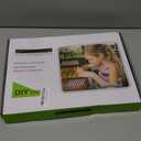 LED Drawing Board for Kids - 13.7x10.6 Inch, rasable Acrylic Doodle Pad,Chalkboards,with 12 Fluorescent Markers,Stand,4 Modes & 7 RGB Colors - Creative Fun & Christmas Gift for Grandkids