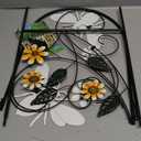 Garden Decor for Outside, YEAHOME 33 Inch Decorative Garden Stakes with Flowers Bees, Metal Spring Garden Decorations Yard Art for Outdoor Patio Yard Lawn Backyard