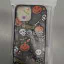 Case for iPhone 14 Plus Halloween Ghost Pumpkin Design,Black Matte Soft Slim Fit TPU Anti-Scratch Shockproof Protective Cover Phone Case for iPhone 14 Plus (pumpkin spider web)