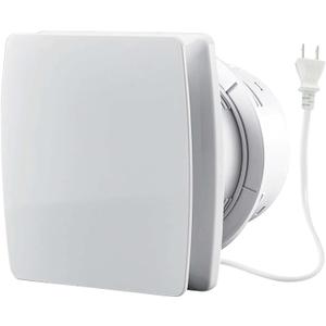 4" Exhaust Fan, 50CFM Quiet Small Window Wall Mount Vent Extractor Fan for Kitchen Bathroom Workshop Garage (US Cord)