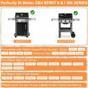 Spirit Grill Parts for Weber GS4 Spirit II/I 300 SER E310 S310 E320 S320 Accessories for Weber Spirit 2 Grill Parts Replacement for Weber Grates 7638 7856 7860,Flavorizer Bars 7636 67046 69797 3400302
