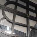 Arched Window Mirrors for Wall, Wooden Rustic Farmhouse Mirror for Wall Decor 24 x 36 Black, Decorative Wall Mirror Arch for Living Room, Bedroom, Bathroom, Fireplace, Farmhouse