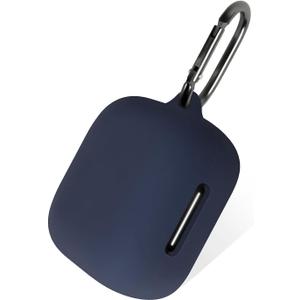 Geiomoo Silicone Case for Anker Soundcore P30i, Protective Cover with Carabiner (Navy Blue)