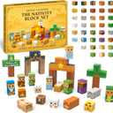 Rubypop Nativity Advent Calendar 2025, 24 Day Christmas Countdown with Magnet Cubes Jesus Mary Angels Magnetic Building Blocks Kits, Educational Holiday Christian Gift for Kids Boys Teen Girls