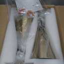 MWZ Gold Sconces Set of 2, Modern Brass Wall Sconces Lighting Fixtures with Metal Shade, Indoor Decor Wall Mount Swing Arm Lamp for Bedroom,Bedside,Kitchen,Hallway,Living Room,Reading,Bar