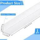 Sasylvia 1 Pcs Wall Corner Protector Guards, Avoid Scratching Scuffs, Vinyl Corner Trim Molding, Ease Install & Cleaning for Door Countertop Furniture Cabinet Protection (1-1/8 x 48 Inches,White)