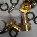 Garden Hose Repair Connector with Clamps, Fit for 3/4 Inch or 5/8 Inch Male and Female Garden Hose Fittings, 2 Set