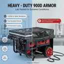 Generator Covers, Generator Covers While Running, 32X24X24 inches, Top Can be Opened, With Tool Bag and Visual Operation Window, Suitable for 3000W-12000W Frame Generator, Black.