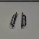 2PCS 5.8 Inches Barn Door Handle, Premium Aluminum Alloy Gate Handle, Sturdy Black Sliding Door Pull Handles for Kitchen, Cabinet, Bathroom, Closet, and Easy Install