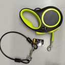 Fida Retractable Dog Leash, Reflective 16ft Heavy Duty Pet Walking Leash for Medium/Large Dog up to 44 lbs, Tangle Free. One-Hand Brake (Medium, Neon Yellow)