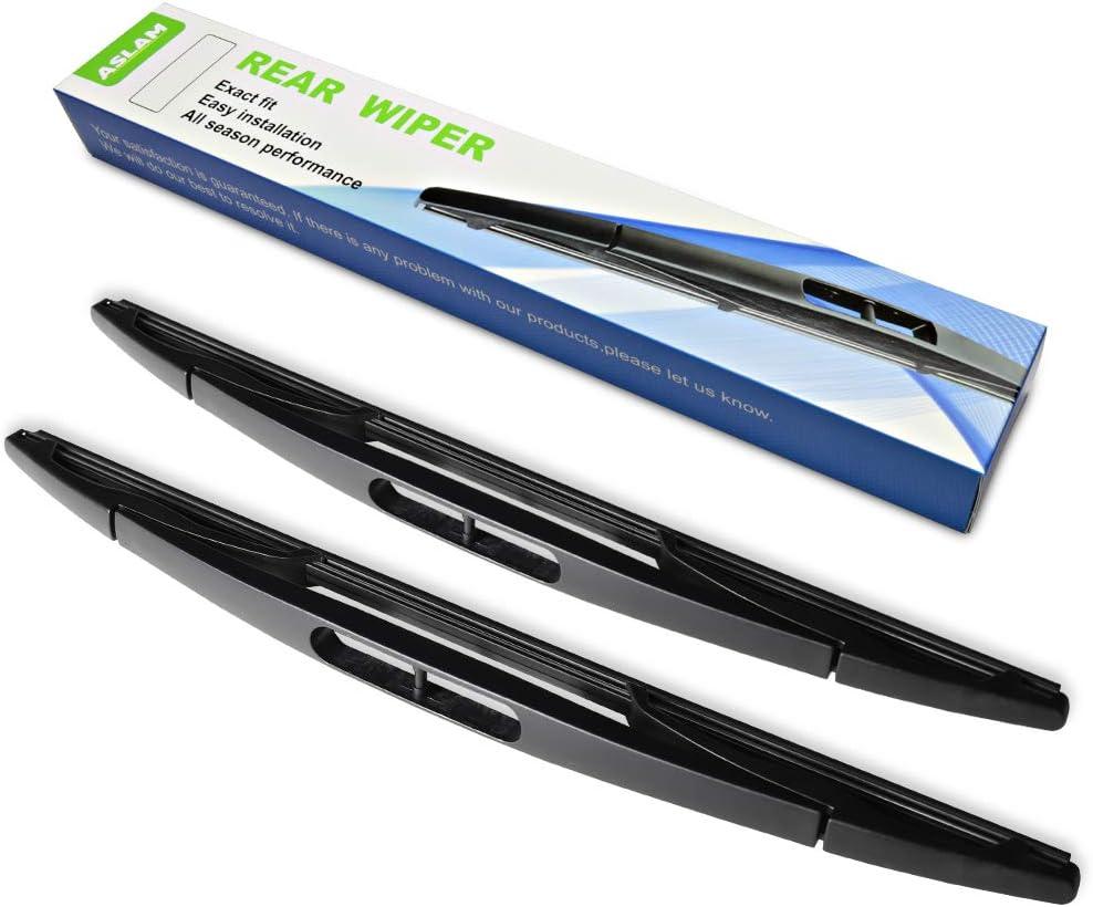 Rear Wiper Blade,ASLAM Rear Windshield Wiper Blades Type-E 16E for Chrysler Town & Country 2008-2010,Dodge Grand Caravan Exact Fit(Pack of 2) (16E(for Rear Windshield))