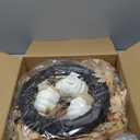 Fall Wreath for Front Door, 26 Inch Autumn Wreath with Lights, Artificial Pumpkin Maple Leaves Berries Autumn Harvest Fall Wreaths for Home Porch Thanksgiving Halloween Indoor Outdoor Decorations