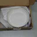 famiware Milkyway 33 oz Bowl Set, Pasta Bowls Set of 4, Salad Bowls, Double Reactive Glaze, Sturdy & Stackable, Ideal for Housewarming, Festivals, White Thread