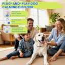 Dog Calming Diffuser, 4 in 1 Puppy Pheromones Calming Diffuser, Relaxing Pheromone for Dogs Relief Stress Anxiety Reduce Aggression Barking, Help Train Dog to Pee, 2 Diffuser 2 Refill(48ml)