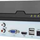 JideTech 4K 8 Channel PoE NVR, 8 Ports 16 CH Expandable Network Video Recorder for Home Surveillance System, Support 4K/2K/12MP/8MP/5MP/1080P IP Camera, Remote Access, 24/7 Recording, Up to 14TB HDD