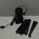 Stright 360 Degree Rotating Christmas Tree Stand, Revolving Artificial Tree Base for Tree Up to 7.5FT, Spinning Christmas Tree Stand with 2 Settings Trunk Diameter and One Built-in Electrical Outlet