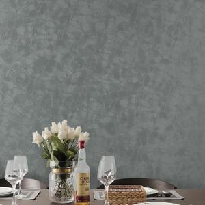 Yasinet Peel and Stick Wall Paper Removable Wallpaper Modern Grey-Green Embossed Thicken Self Adhesive Wallpaper Textured Contact Paper for Cabinets Walls Waterproof Vinyl Roll 78.7"x 15.7"