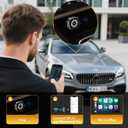 4 in 1 Wireless Carplay Adapter 2026 Upgrade, Ultra-mini Size USB Design Wired to Wireless Adapter for Apple Carplay & Android Auto & Airplay & Mirror Link, Plug and Play (Black)